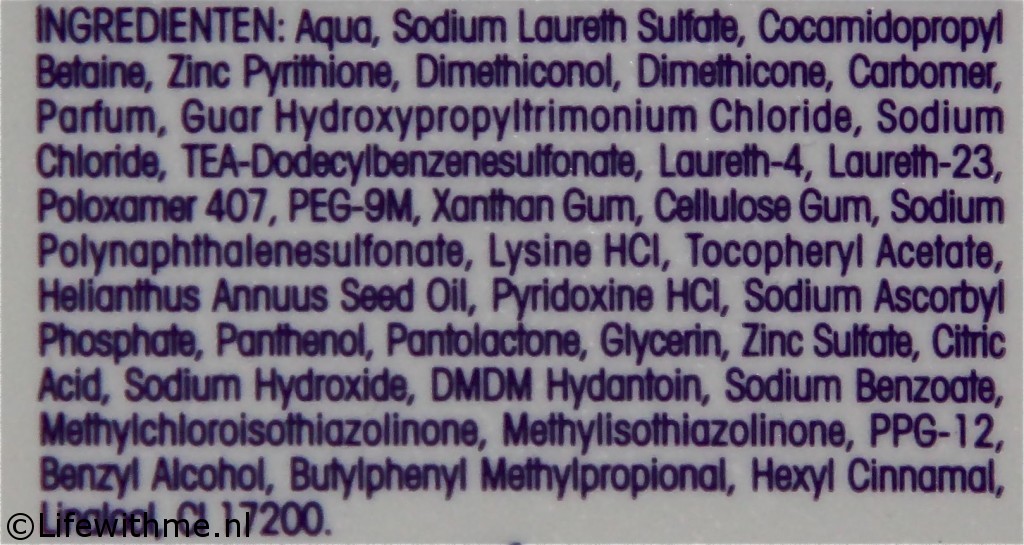 Andrelon HH ingredienten