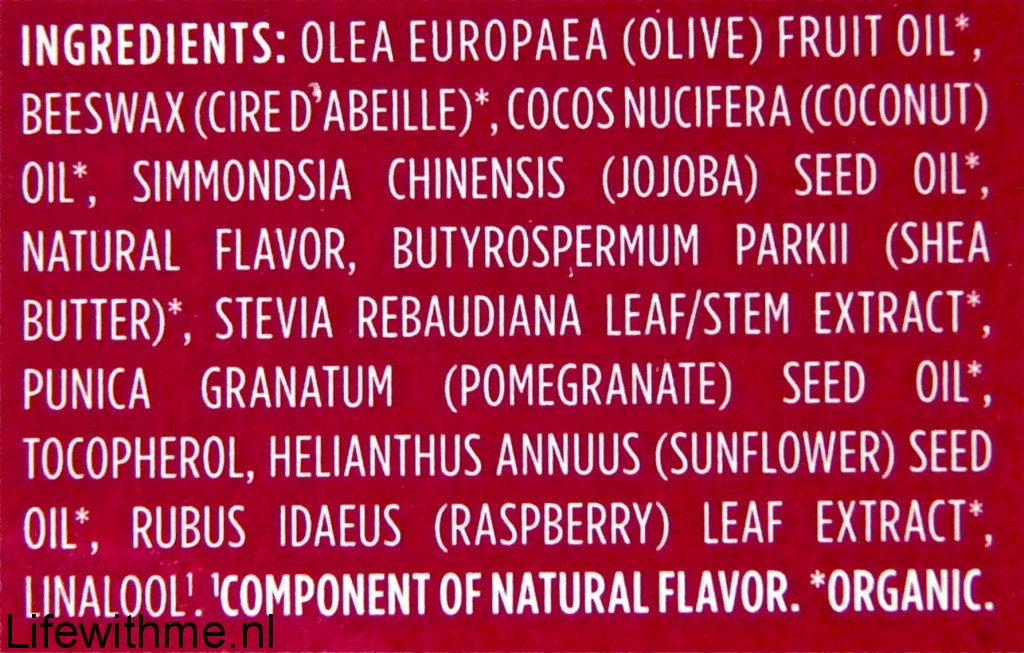 EOS lipbalm ingredienten